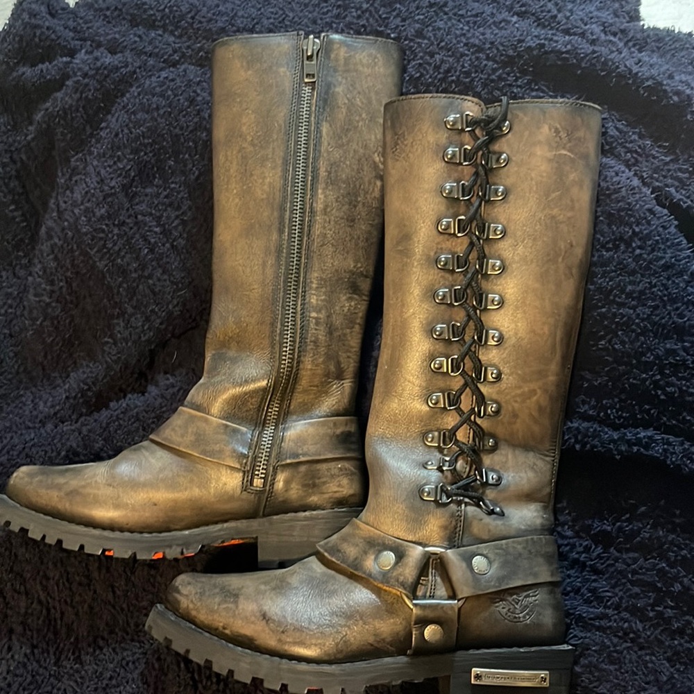 Knee high boots. Wore once to a wedding